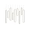 Afx Sienna LED Linear Pendant, 36 in.W, Painted Nickel Finish, 135W, 5CCT SIEP99LAJD1NPLNR9 - alternate 1